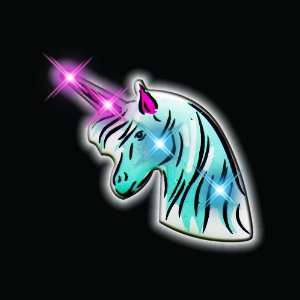  Unicorn Flashing Blinking Light Up Body Lights Pins (25 