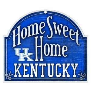   Kentucky Wildcats 11x9 Home Sweet Home Wood Sign