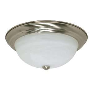  Nuvo 60 2623 3 CFL Flush Mount Ceiling Fixture   Brushed 