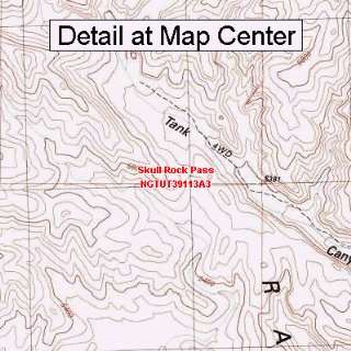  USGS Topographic Quadrangle Map   Skull Rock Pass, Utah 