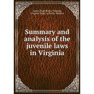  and analysis of the juvenile laws in Virginia Virginia, Virginia 