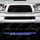 05 10 Toyota Tacoma Black Stainless Steel Mesh Grille Grill Combo 