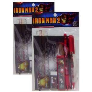  New Iron Man Red Stationery Set 2 Pack