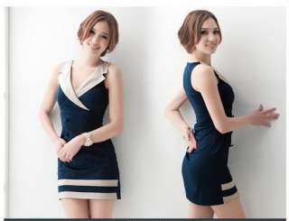 New Korea women Deep V neck mini dress dresses ZGX24  