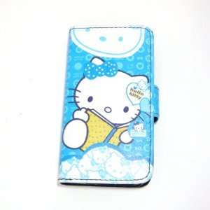  hello kitty reading flip leather case for iphone 4 4G 