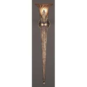   Nights Dream Torchiere Wall Sconce Lighting, 1LT, 60w, Silvery Gold