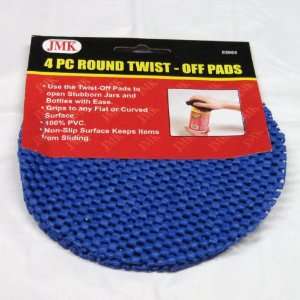  4 Pieces Round Twist   Off Pads, Blue 