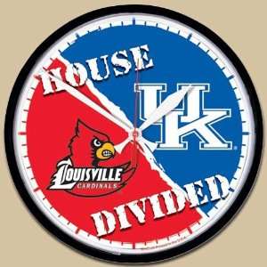   vs. Louisville Cardinals House Divided Wall Clock