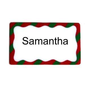  Samantha Personalize Christmas Name Plate 