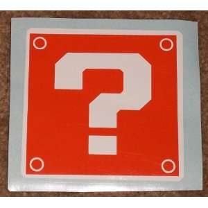  Question Block 2 Color Orange on White High Quality Vinyl 
