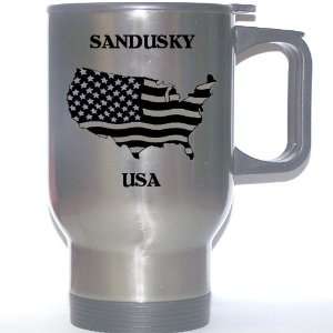    US Flag   Sandusky, Ohio (OH) Stainless Steel Mug 