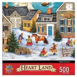   500 Piece Sailors Valentine Puzzle Art by Bonnie White Toys & Games