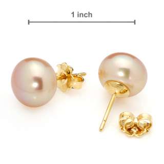 ROBERTO DEMEGLIO Freshwater Pearl Gold Stud Earrings  
