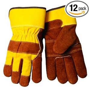 Steiner 2462X Winter Work Gloves, Split Cowhide, Yellow Canvas Back 