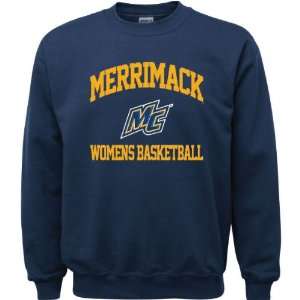  Merrimack Warriors Navy Youth Womens Basketball Arch 
