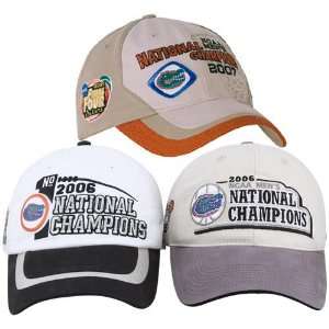 /07 National Champions Tri Champs Official Locker Room Hat Collection 