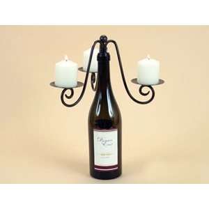  Triple Pillar Votive Wine Bottle Stopper Candelabra 