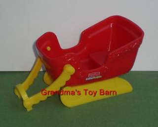 Fisher Price Little People CHRISTMAS SANTAS SLEIGH SLED NEW  