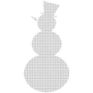 Penny Black Rubber Stamp 2.25X4 Snowman Shadow