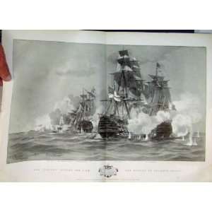  Nelsons Death Victory Bucentaure Redoubtable Ship Print 