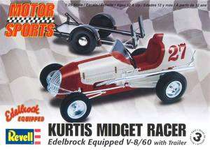NEW Revell 1/25 Kurtis Kraft Edelbrock Midget Racer/Trailer 854249 