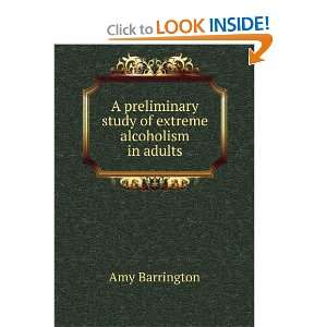 preliminary study of extreme alcoholism in adults