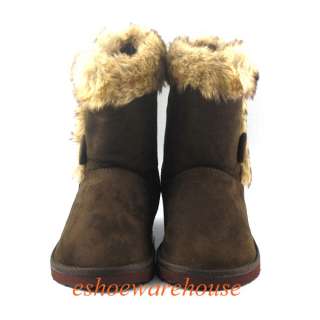   Fur Trim Comfy Cozy Cutie Yong Urban Flat Low Mid Calf Boots  