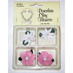  Just for Keeps Pocelain Clay Flowers 4 Per Pack Arts 