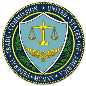  Federal Trade Commission bumper sticker decal 4 x 4 
