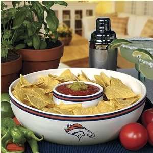  Denver Broncos Chips & Dip Bowl Set