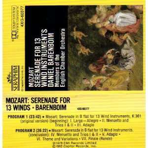    Mozart  Serenade for 13 Wind Instruments Daniel Barenboim Music