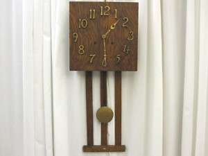 Antique Mission Style Sessions Wall Clock Early 1900s  