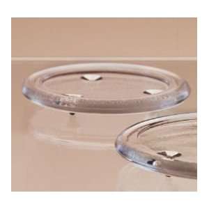  Pillar Candle Holder Base, Clear, for 3 inch D Pillars 