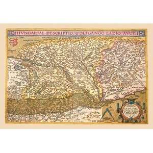  Vintage Art Map of Eastern Europe #2   09118 5