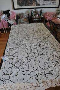 Cotton All Over Embroidery Sewing Fabric or Tablecloth  