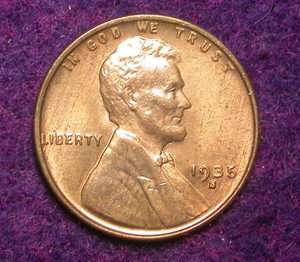 1935 S BU LINCOLN WHEAT PENNY*NICE COIN*  