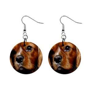  King Charles Spaniel 2 Button Earrings A0712 Everything 
