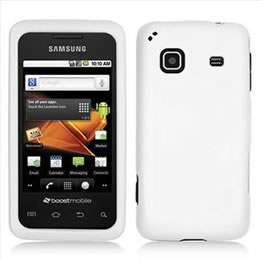 White Hard Case Cover for Samsung Galaxy Prevail M820 Boost Mobile 