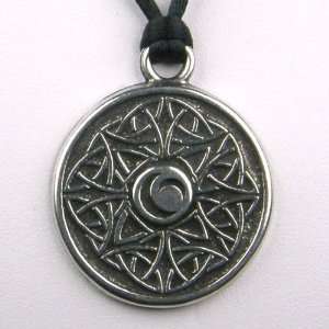  Pewter Celtic Triple Moon Pendant/Necklace, PND1016 