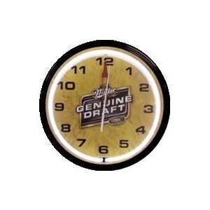  Miller Genuine Draft Beer Neon Clock 20