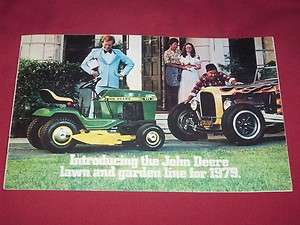 1979 John Deere 314 317 400 Lawn Tractor Brochure 108 111 850 950 68 