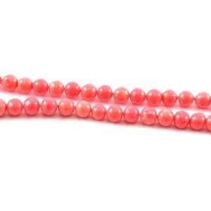  Unique Pink Coral Round Beads Strand 15 4mm Patio, Lawn 
