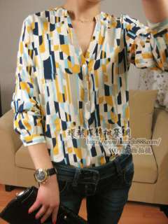 Casual soft vintage silk floral print long sleeve women spring blouse 