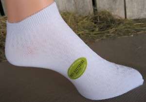 Eco Friendly Bamboo White Shorty Footie Socks Sz 9 11  