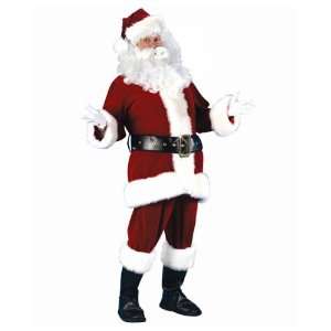  Santa Claus Ultra Velvet Deluxe Christmas Costume   Size 