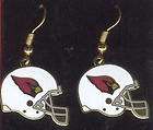 Arizona Cardinals Helmet Charm Dangle Earrings
