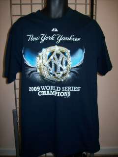 New York Yankees 2009 World Series Ring T Shirt sz S  
