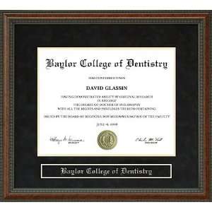 Baylor College of Dentistry (BCD) Diploma Frame  Sports 