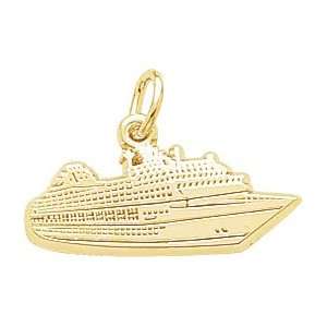  Rembrandt Charms Cruise Ship Charm, 14K Yellow Gold 