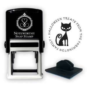   Custom Self Inking Address Stampers (Halloween Cat)